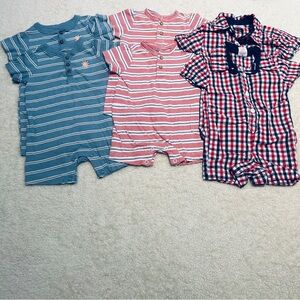 Twin Boy Summer Romper Bunde